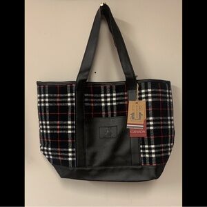 🌟Buffalo Check Tote Bag with Pocket